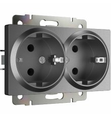 Розетка двойная с заземлением Werkel W1172064 4690389194443 a063107