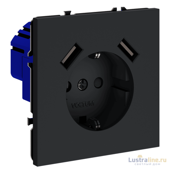 Розетка с USB, А+А Voltum S70 VLS040407