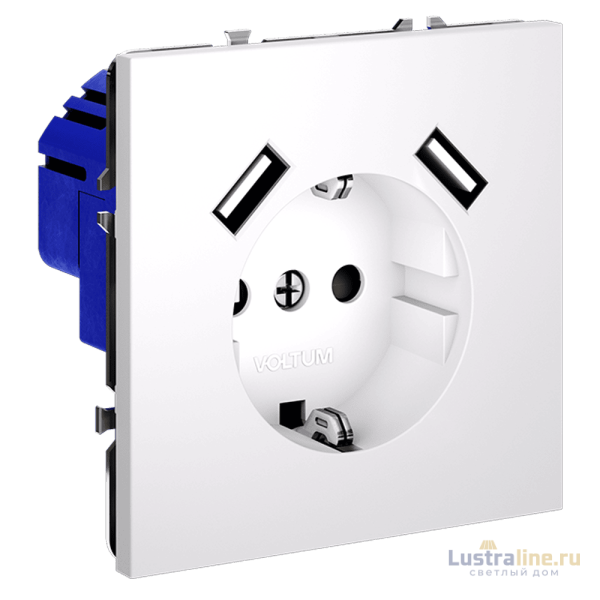 Розетка с USB Voltum S70 VLS040402
