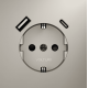 Розетка с USB, A+C Voltum S70 VLS040503