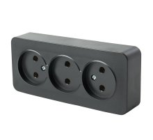 Розетка 3-местная б/з Stekker София MST10-13-05 49500 Розетка 3-местная б/з Stekker София MST10-13-05 49500