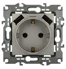 Розетка со шторами и 2 USB Эра 12-4109-16 Б0065729