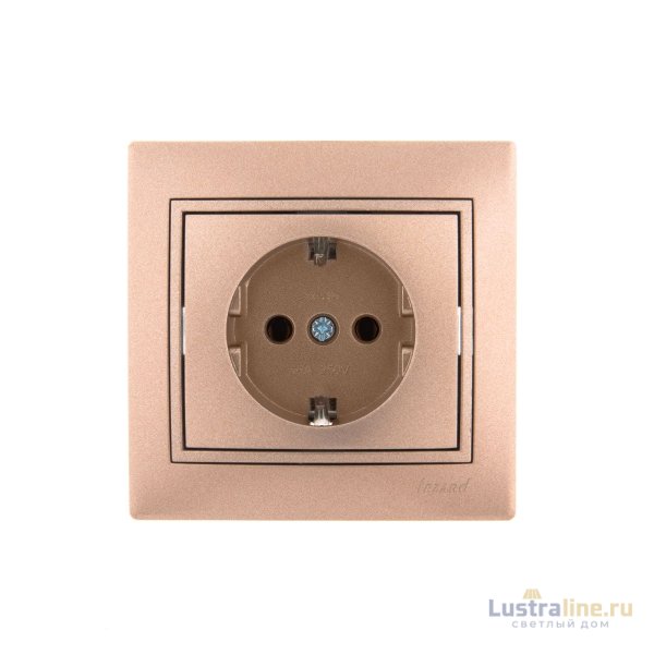 Розетка с/з Lezard Mira 701-3131-122