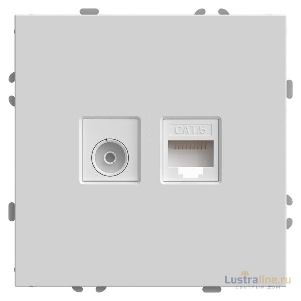 Розетка TV + компьютерная RJ-45 Stekker RST00-5106-01 Эмили 49872