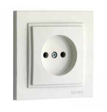 Розетка без земли Mono Electric Despina 16А 250В жемчуг 102-252522-116