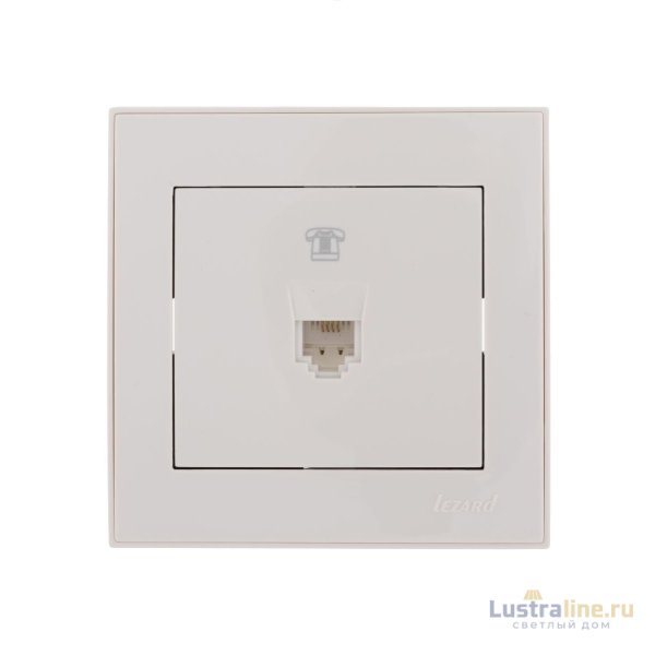 Розетка телефонная евро Lezard Rain 703-0202-137