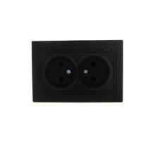 Розетка двойная б/з Lezard Mira 701-4242-128