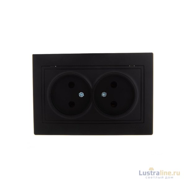 Розетка двойная б/з Lezard Mira 701-4242-128