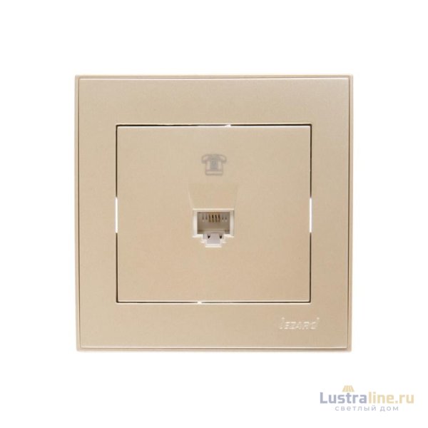 Розетка телефонная евро Lezard Rain 703-3030-137