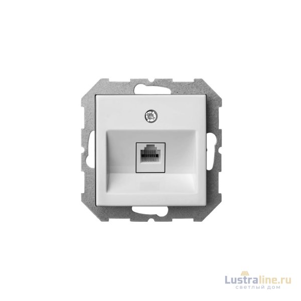 Розетка телефонная одинарная (RJ11) Liregus Epsilon 28-030
