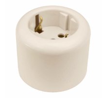 Розетка с заземляющим контактом Bironi Ришелье R1-101-04