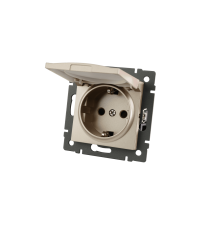 Механизм розетки влагозащищённый Arlight SCT-MCP-PL-GD-V (250V, 16A) 049837