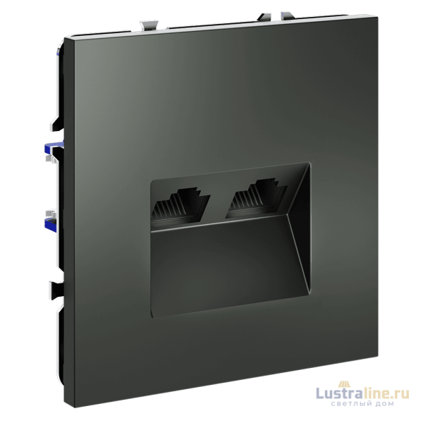 Розетка компьютерная двойная Voltum S70 VLS060206 Розетка компьютерная двойная Voltum S70 VLS060206