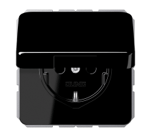 Розетка Schuko с крышкой Jung CD1520BFKLSW Розетка Schuko с крышкой Jung CD1520BFKLSW