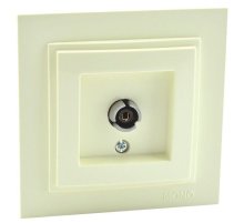 Розетка TV проходная Mono Electric Despina крем 102-170005-137 Розетка TV проходная Mono Electric Despina крем 102-170005-137