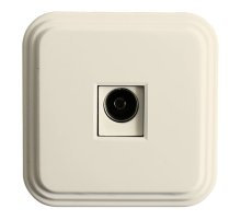 Розетка телевизионная 1-местная Stekker Брест 49063