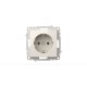 Розетка с заземлением ELBI Zena Vega 609-010200-217