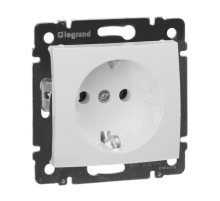 Розетка 2К+3 Legrand Valena 16A 250V с/з винтовой зажим белая 774420
