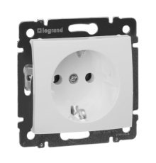 Розетка 2К+3 Legrand Valena 16A 250V с/з винтовой зажим белая 774420