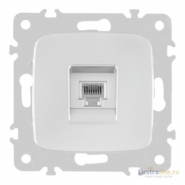 Розетка телефонная RJ11 Arte Milano 205.51-1.silver