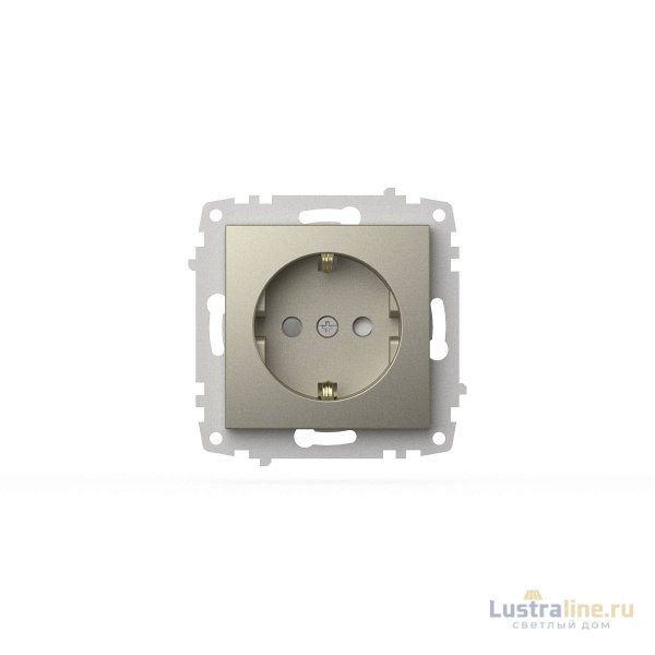 Розетка с заземлением и защитой от детей ELBI Zena Vega 609-011400-243