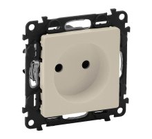 Розетка Legrand Valena Life 16A 250V б/з со шторками безвинтовой зажим слоновая кость 753516