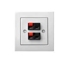 Аудио розетка двухместная Liregus Epsilon 28-037