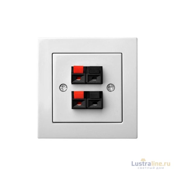 Аудио розетка двухместная Liregus Epsilon 28-037