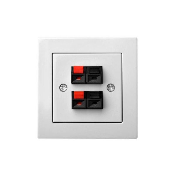 Аудио розетка двухместная Liregus Epsilon 28-037