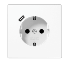 Розетка 2K+З USB Typ C Jung LS1520-18CWW