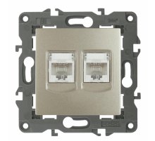 Розетка 2хRJ45 Эра 14-3108-04 Б0034311