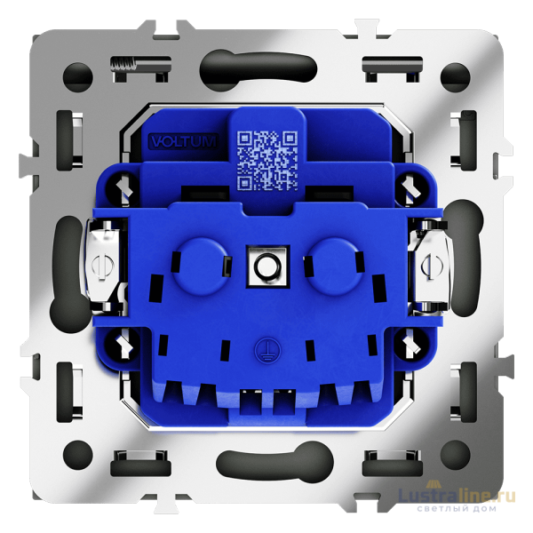Розетка с защитными шторками и крышкой Voltum S70 VLS040308
