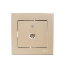 Розетка телефонная евро Lezard Rain 703-3030-137