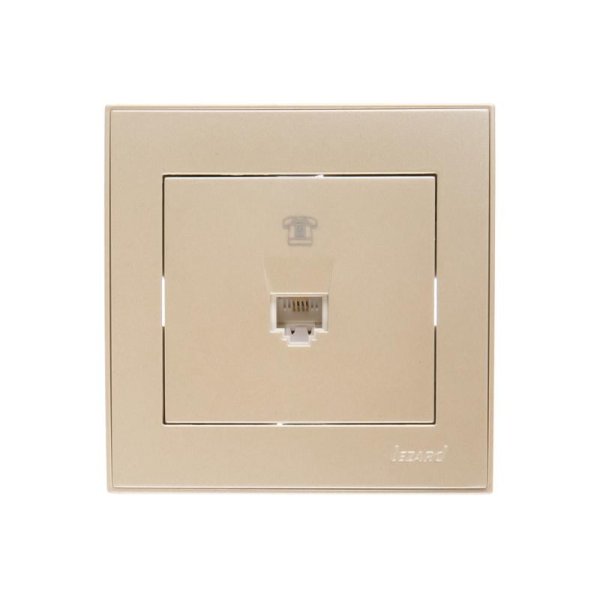 Розетка телефонная евро Lezard Rain 703-3030-137