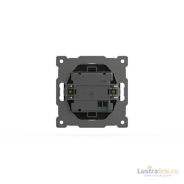 Розетка USB 5V 2,1A 2-я ELBI Zena Vega 609-011100-143