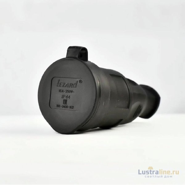 Штепсельный разъем с заглушкой Lezard Каучук 106-0400-0102/102