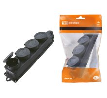 Розетка четырехместная с заглушками TDM Electric SQ0612-0011 Розетка четырехместная с заглушками TDM Electric SQ0612-0011