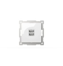 Розетка USB 5V 2,1A 2-я ELBI Zena Vega 609-015600-143