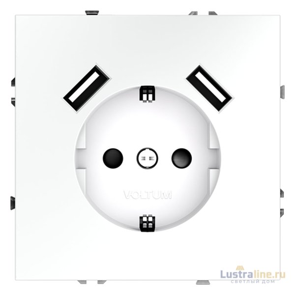 Розетка с USB Voltum S70 VLS040402