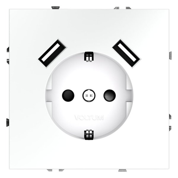 Розетка с USB Voltum S70 VLS040402