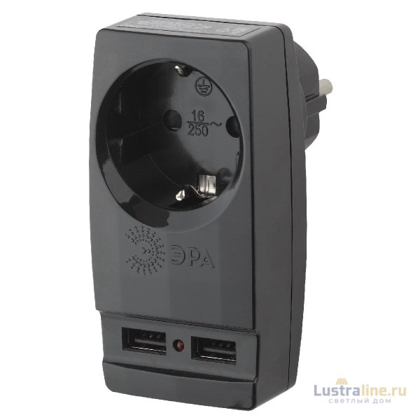 Разветвитель электрический Эра SP-1e-USB-B Б0026333