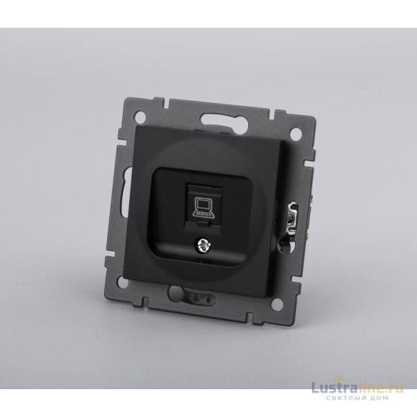 Механизм компьютерной розетки Arlight SCT-MPC1-PL-BK-V (RJ-45, CAT6) 049847