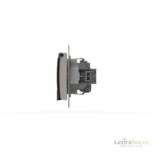 Розетка с крышкой и заземлением ELBI Zena Vega 609-010200-218
