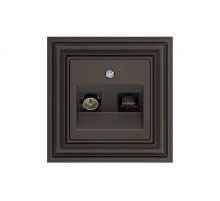 Розетка TV RJ45 Liregus Retro 29-034