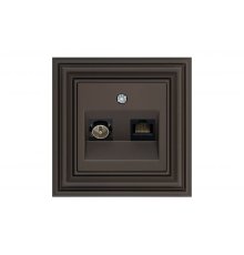 Розетка TV RJ45 Liregus Retro 29-034