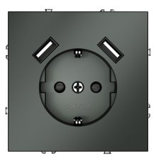 Розетка с USB, А+А Voltum S70 VLS040406