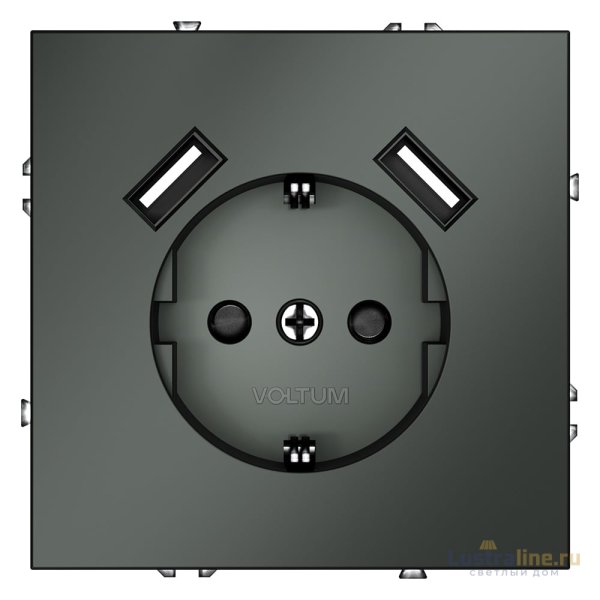 Розетка с USB, А+А Voltum S70 VLS040406 Розетка с USB, А+А Voltum S70 VLS040406