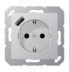 Розетка 2K+З USB Typ A Jung A1520-18AAL