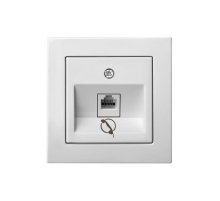 Розетка телефонная одинарная (RJ11) Liregus Epsilon 28-030