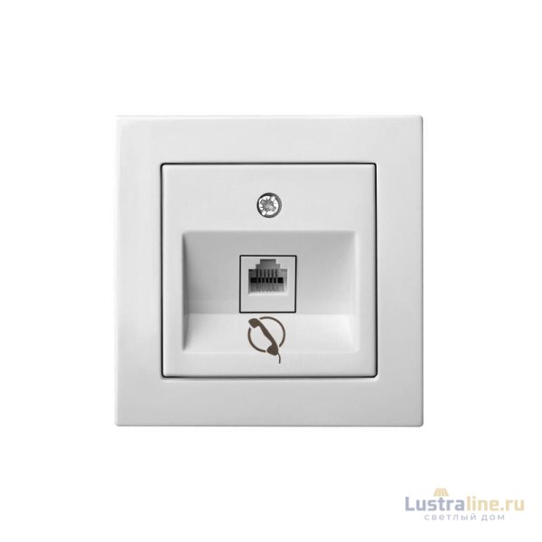 Розетка телефонная одинарная (RJ11) Liregus Epsilon 28-030
